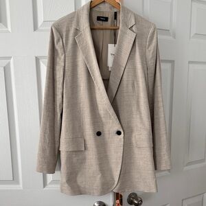 Theory Women's Tan Linen Blazer NEW